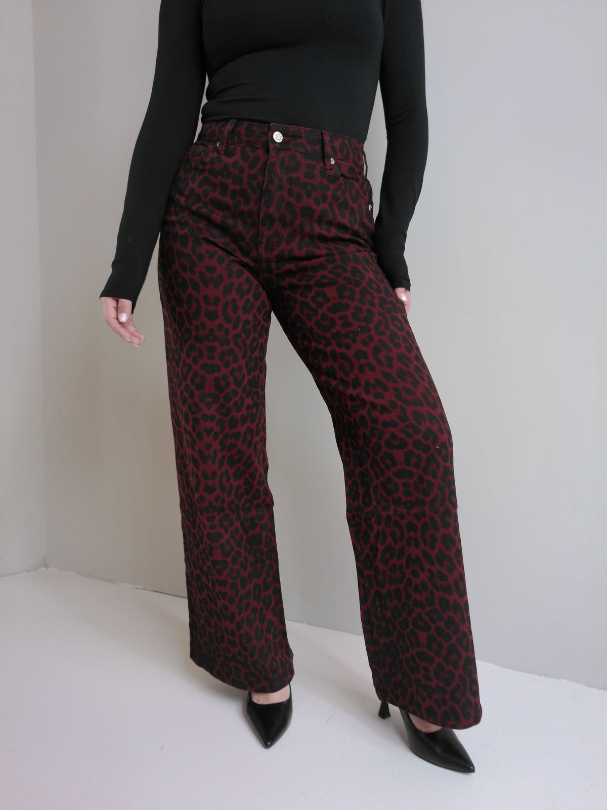 Panter Jeans Rood Zaira Voorkant